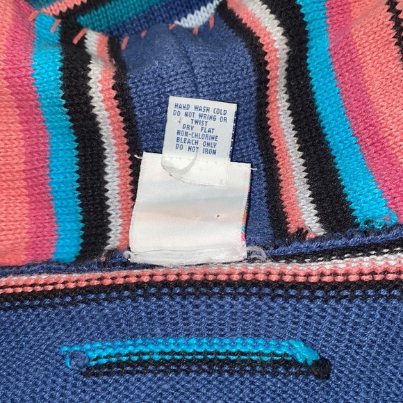 VINTAGE SANTA FE AZTEC/WESTERN WEAR SWEATER W/EMBROIDERED BOHO COTTAGECORE VIBE - Picture 9 of 10